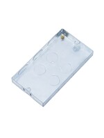 Securlec Securlec Metal Back Box 2 Gang 25mm Deep