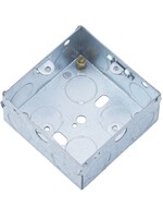 Securlec Securlec Metal Back Box 1 Gang 35mm Deep