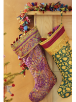 Namaste Recycled Sari Christmas Stocking Fair Trade