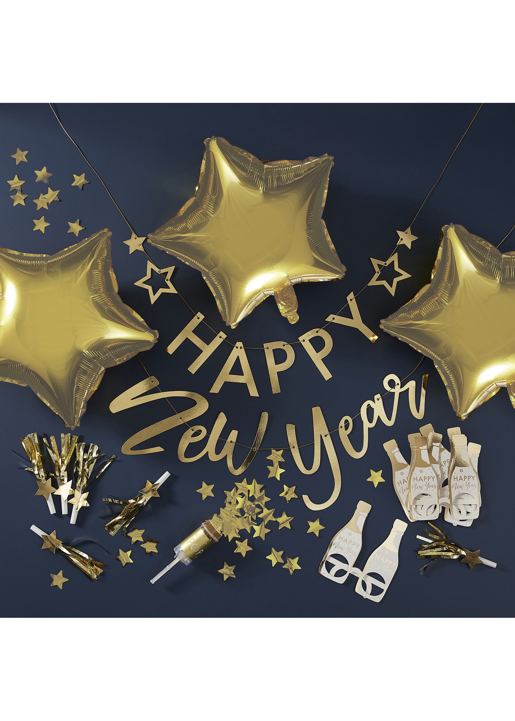 Ginger Ray Gold New Years Eve Party Decorations