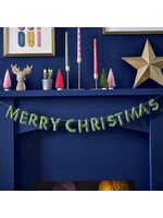 Ginger Ray Green Felt Merry Christmas Bunting