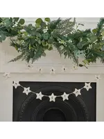 Ginger Ray Felt White Star Merry Christmas Bunting