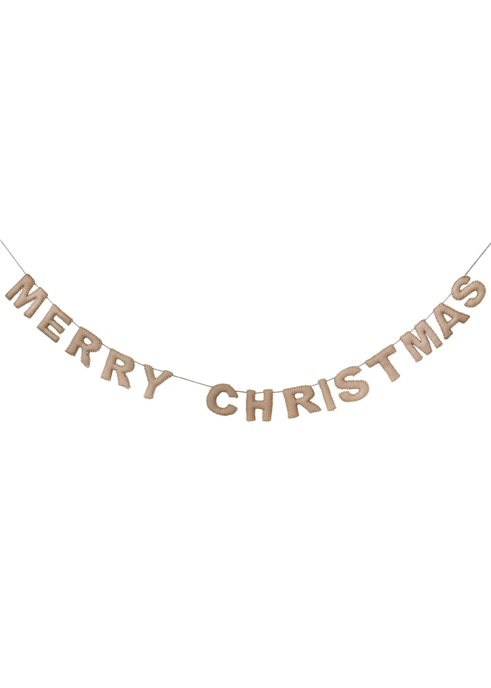 Ginger Ray Blush Pink Felt Merry Christmas Bunting