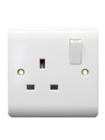 Securlec Securlec Switched Socket Double Pole White 1 Gang 13A