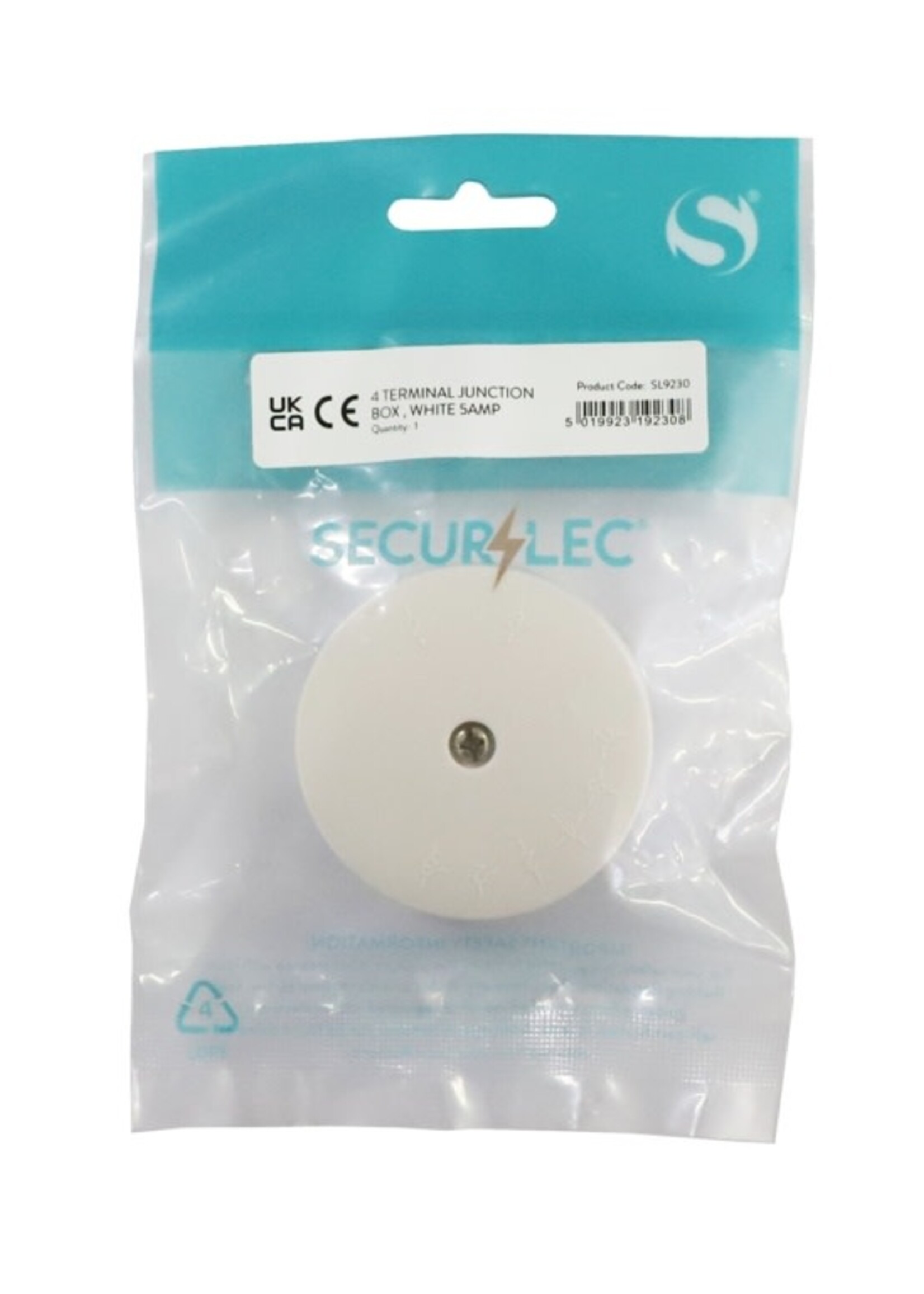 Securlec Securlec Junction Box White 4 Terminal 5A