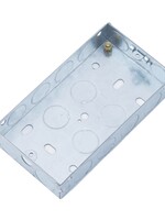 Securlec Securlec Metal Back Box 2 Gang 35mm Deep