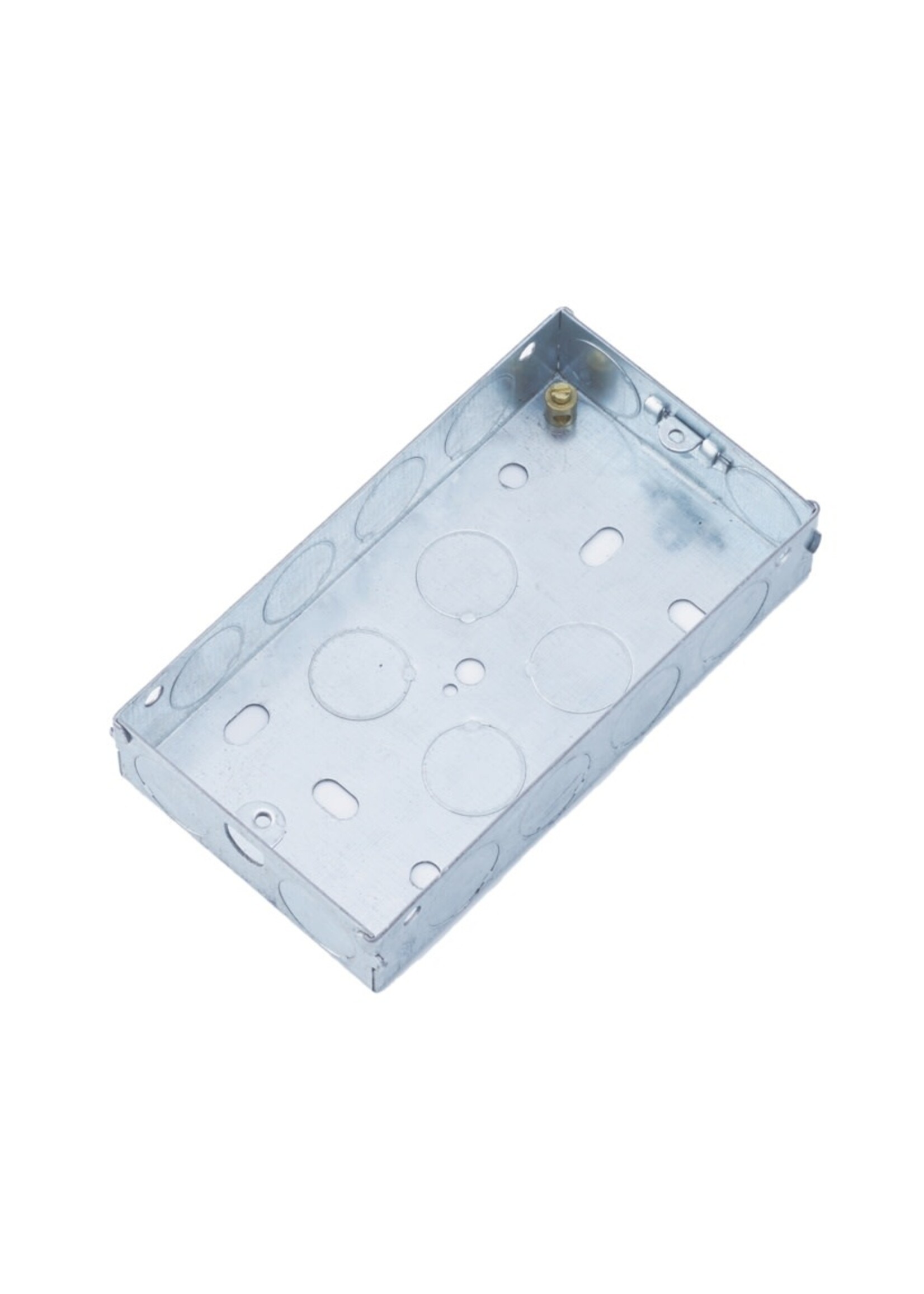 Securlec Securlec Metal Back Box 2 Gang 35mm Deep