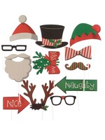 Paper Photo Props x 13 Including Nice and Naughty Christmas Themed