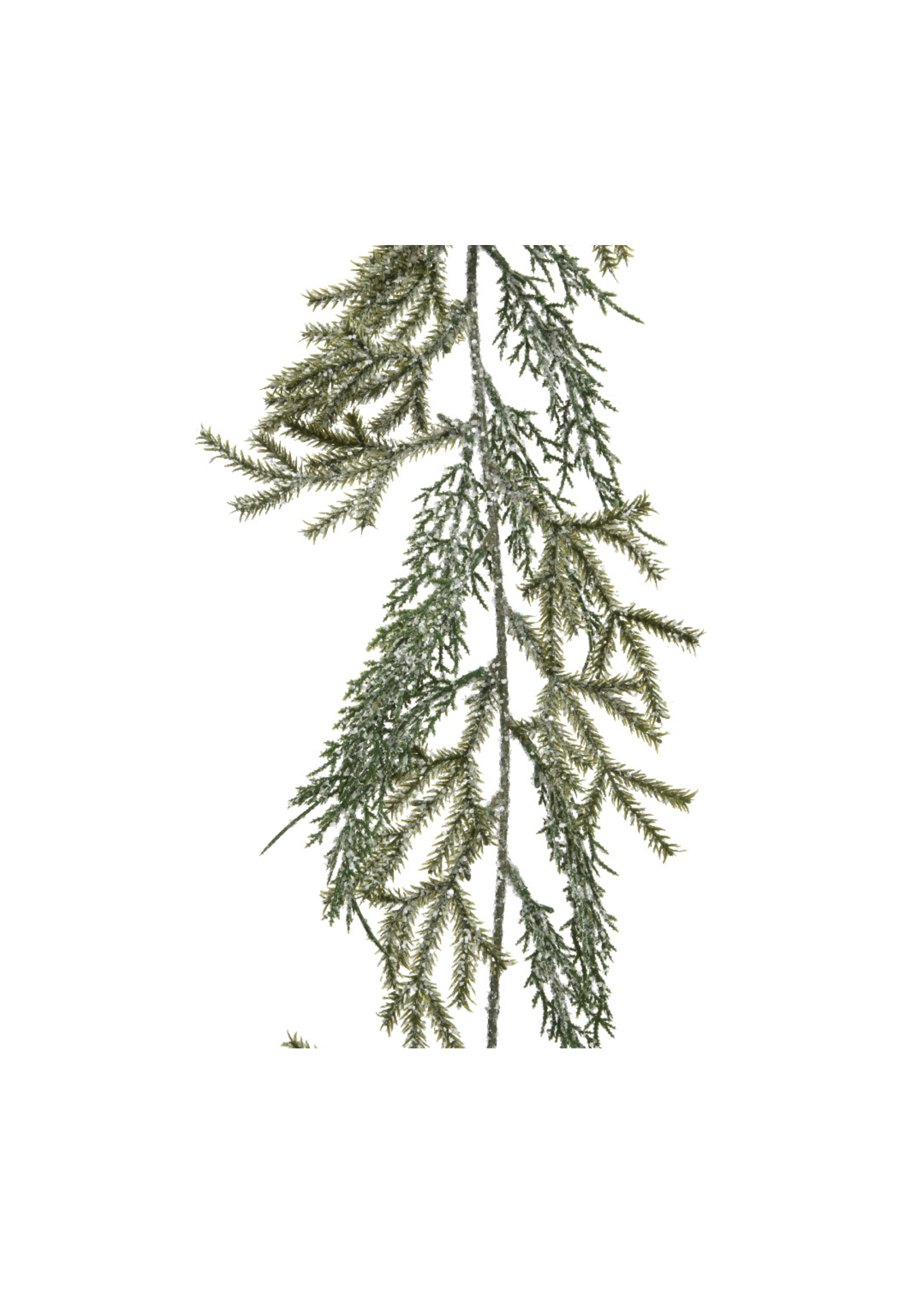 Snowy Glitter Mixed Foliage Garland 1.8m