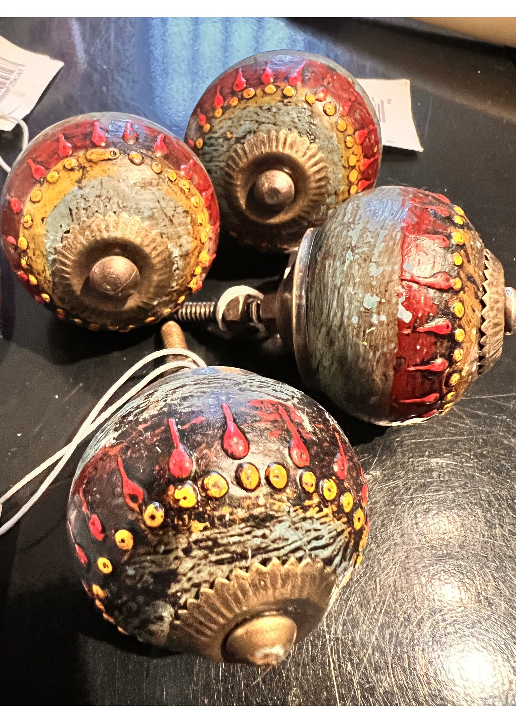 Namaste Blue With Pink Knobs