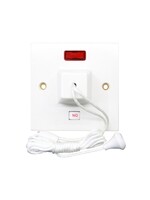 Securlec Securlec Pull Cord Ceiling Switch with Neon 1 Gang 45A