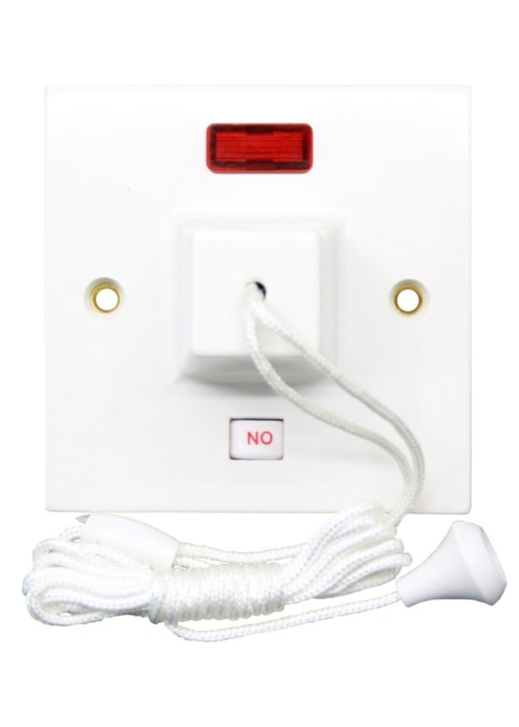 Securlec Securlec Pull Cord Ceiling Switch with Neon 1 Gang 45A
