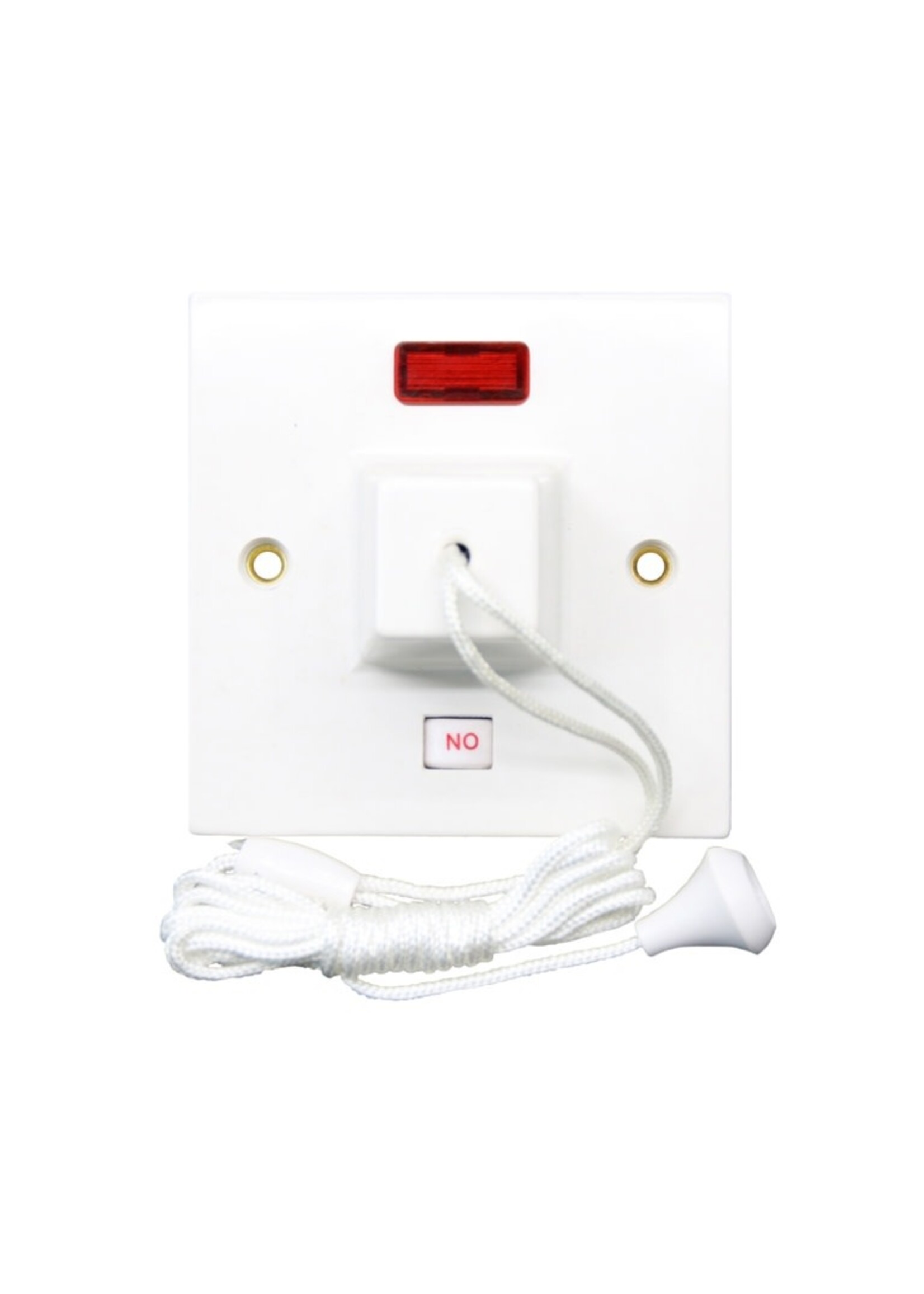 Securlec Securlec Pull Cord Ceiling Switch with Neon 1 Gang 45A