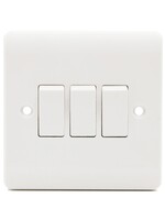Securlec Securlec Light Switch 3 Gang 2 Way 10A