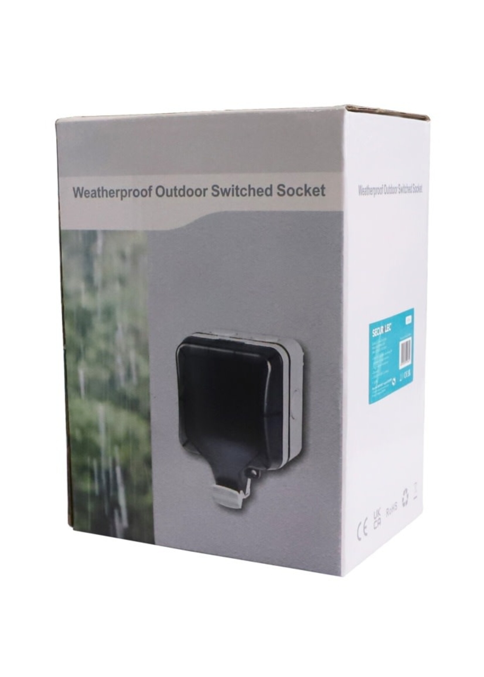 Securlec Securlec Single Outdoor Switched 1 Gang Socket With USB-A & USB-C IP66