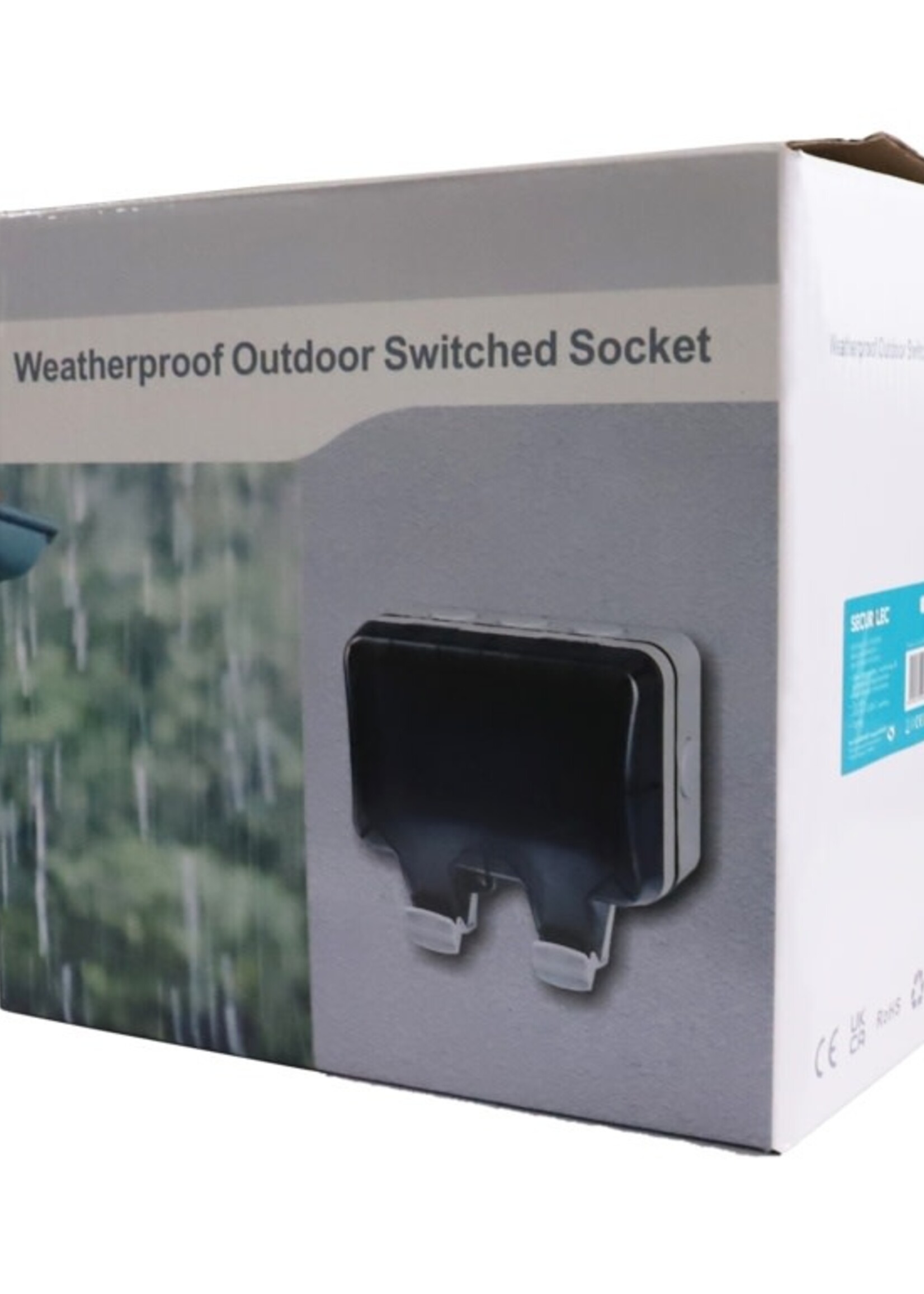 Securlec Securlec Double Outdoor 2 Gang Switched Socket With USB-A & USB-C IP66