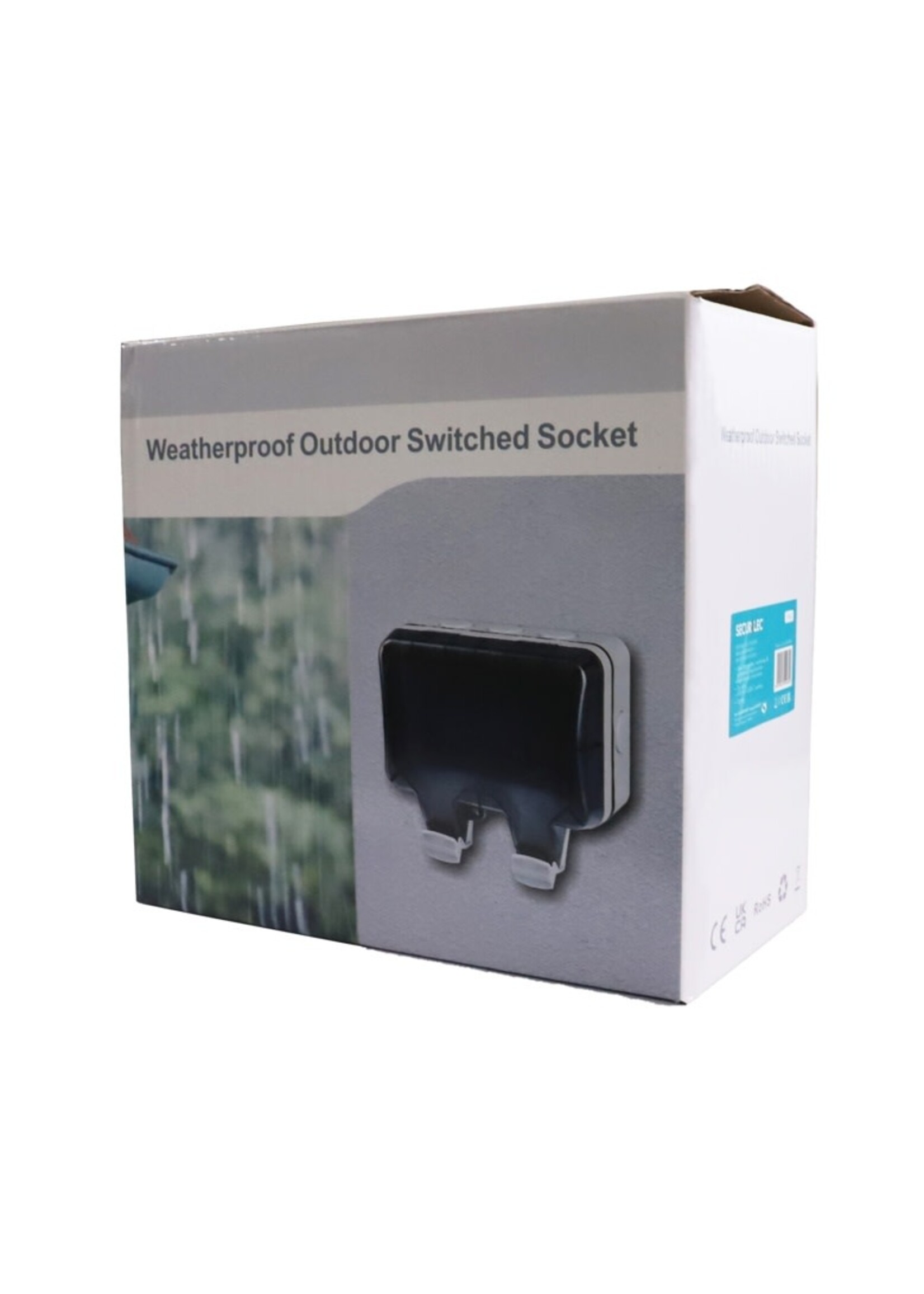Securlec Securlec Double Outdoor 2 Gang Switched Socket With USB-A & USB-C IP66