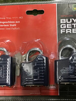 Sterling Sterling / Burg Wachter Padlock - Keyed Alike 3 x 40mm