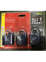 Sterling Sterling / Burg Wachter Padlock - Keyed Alike 3 x 40mm