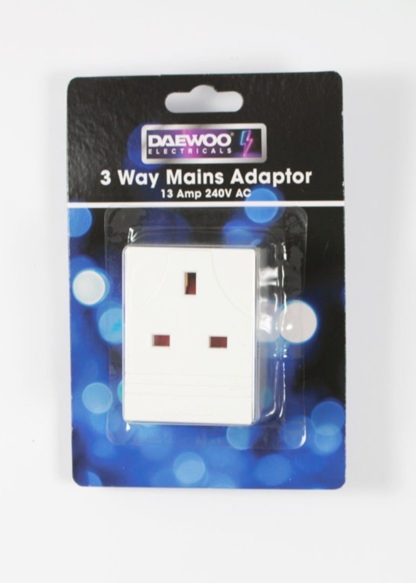 Daewoo Daewoo 3 Way Mains Adaptor 13A White