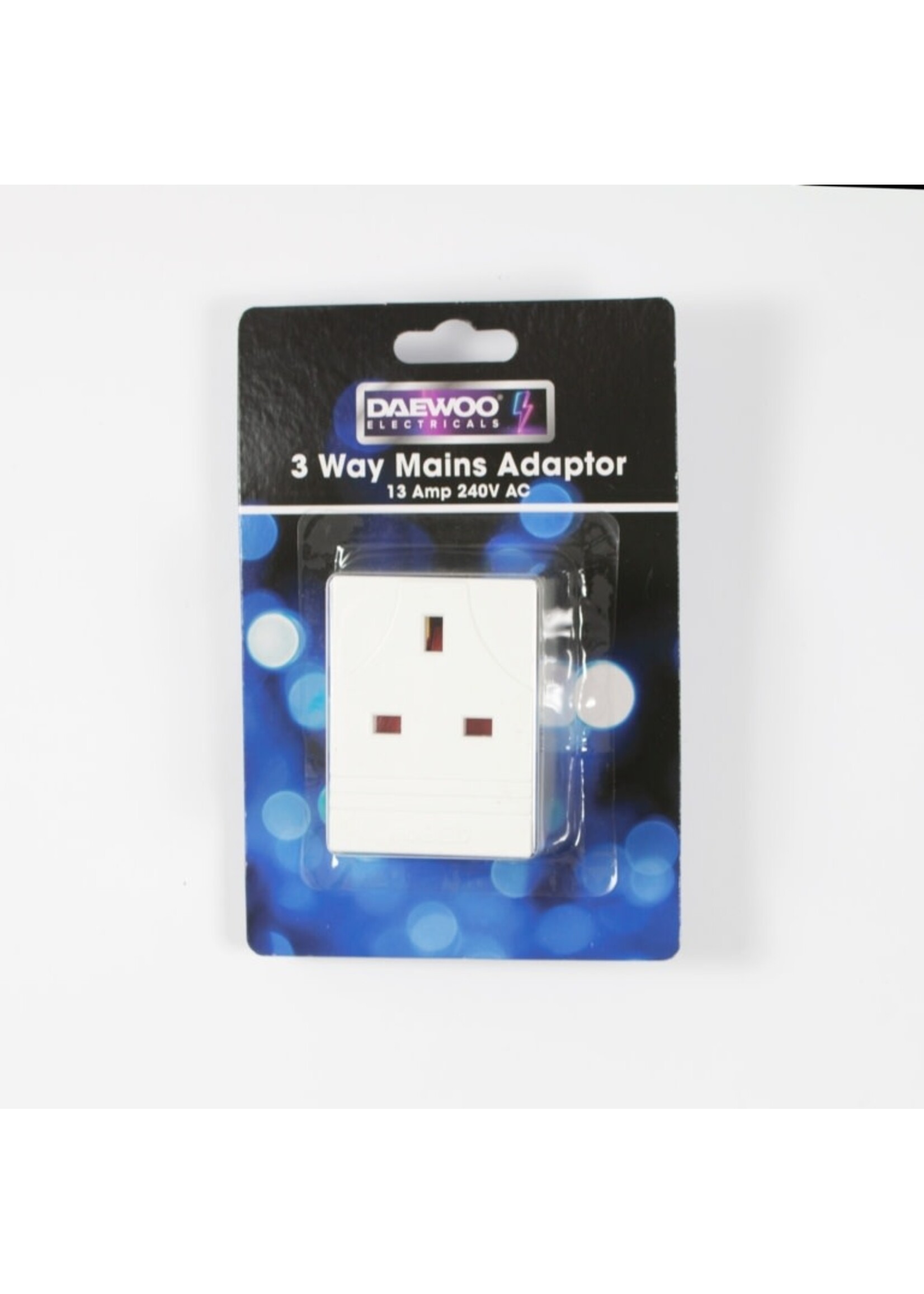 Securlec Securlec 3 Way Plug In Adaptor Fused White 13 Amp