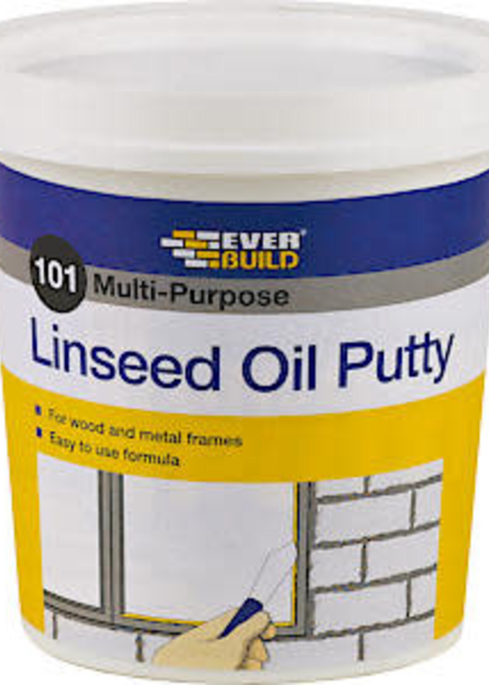 Evo-Stik Everbuild Linseed Oil Putty 1kg Brown