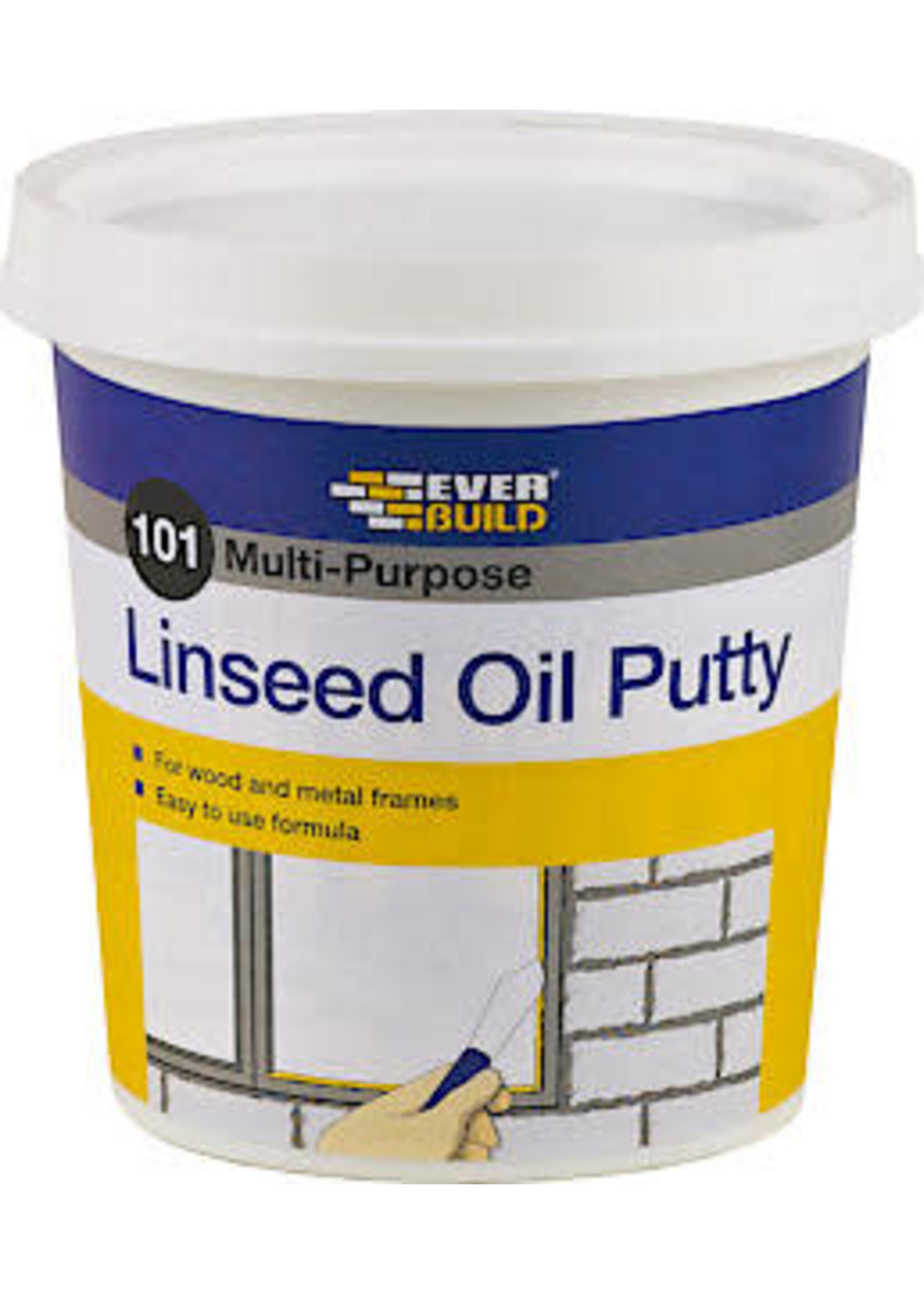 Evo-Stik Everbuild Linseed Oil Putty 1kg Brown