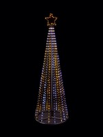 Premier Multi Action FlexiBright Pyramid Tree 2.1m