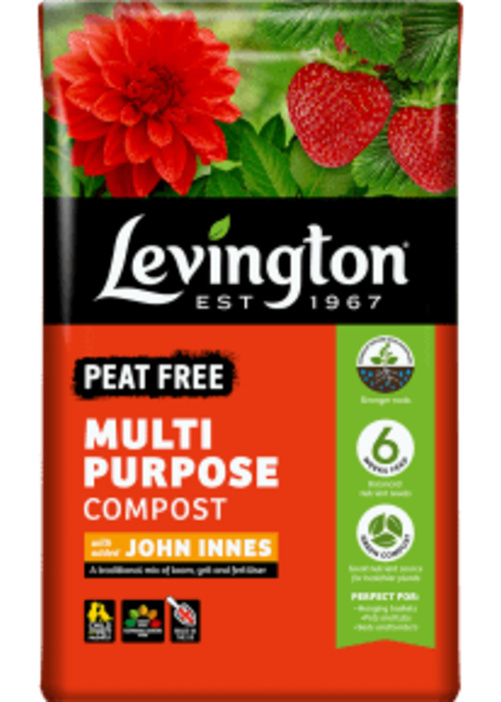 Levingtons (Scotts) Levington Multi-Purpose Peat Free Compost with John Innes 50L
