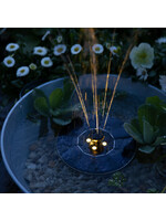 Lumineo Floating Solar Fountain - Day and Night