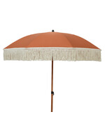 Decoris Terracotta  Parasol With Fringe Tassel