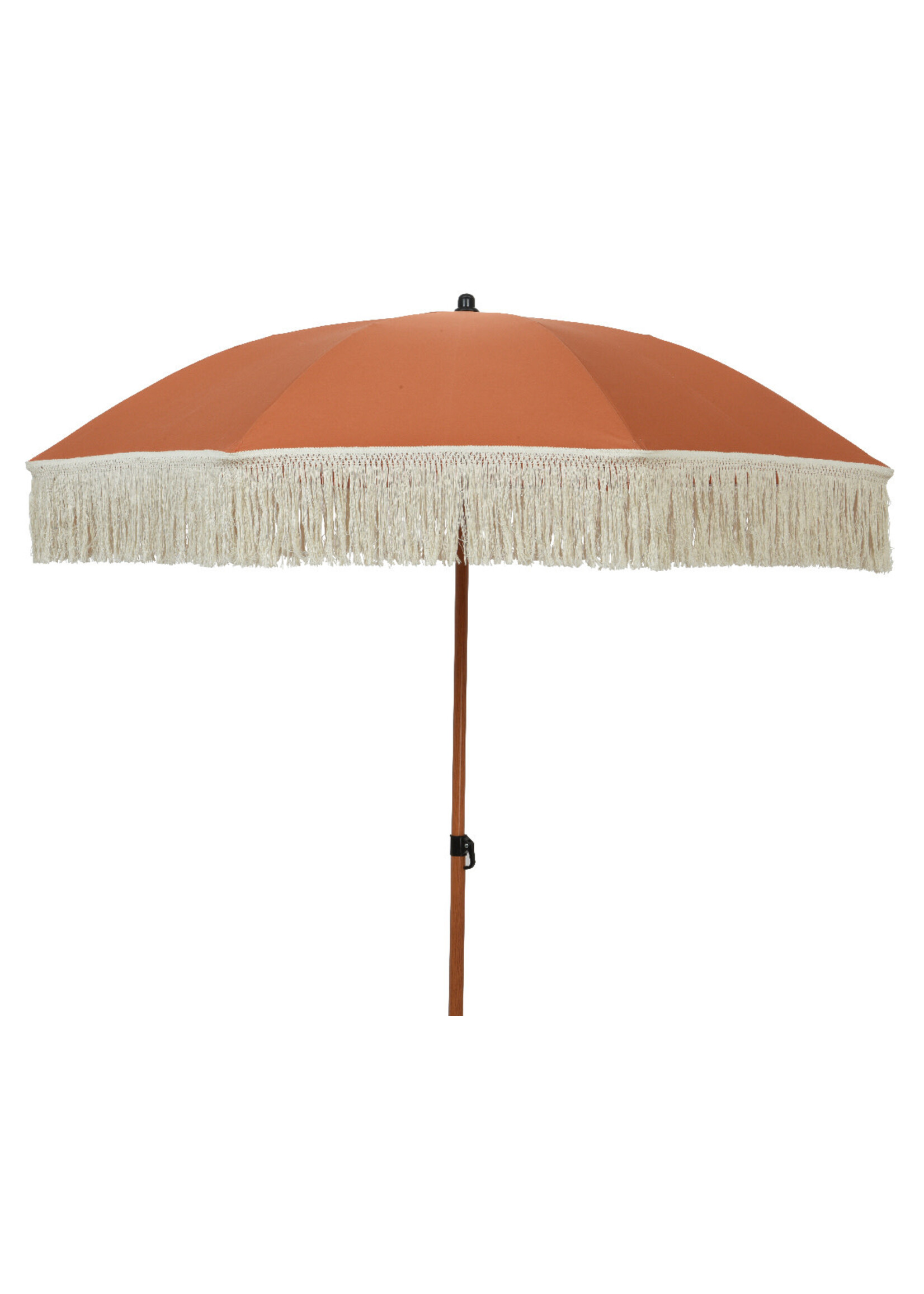 Decoris Terracotta  Parasol With Fringe Tassel
