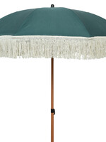 Decoris Green Parasol With Cream Fringe Tassel