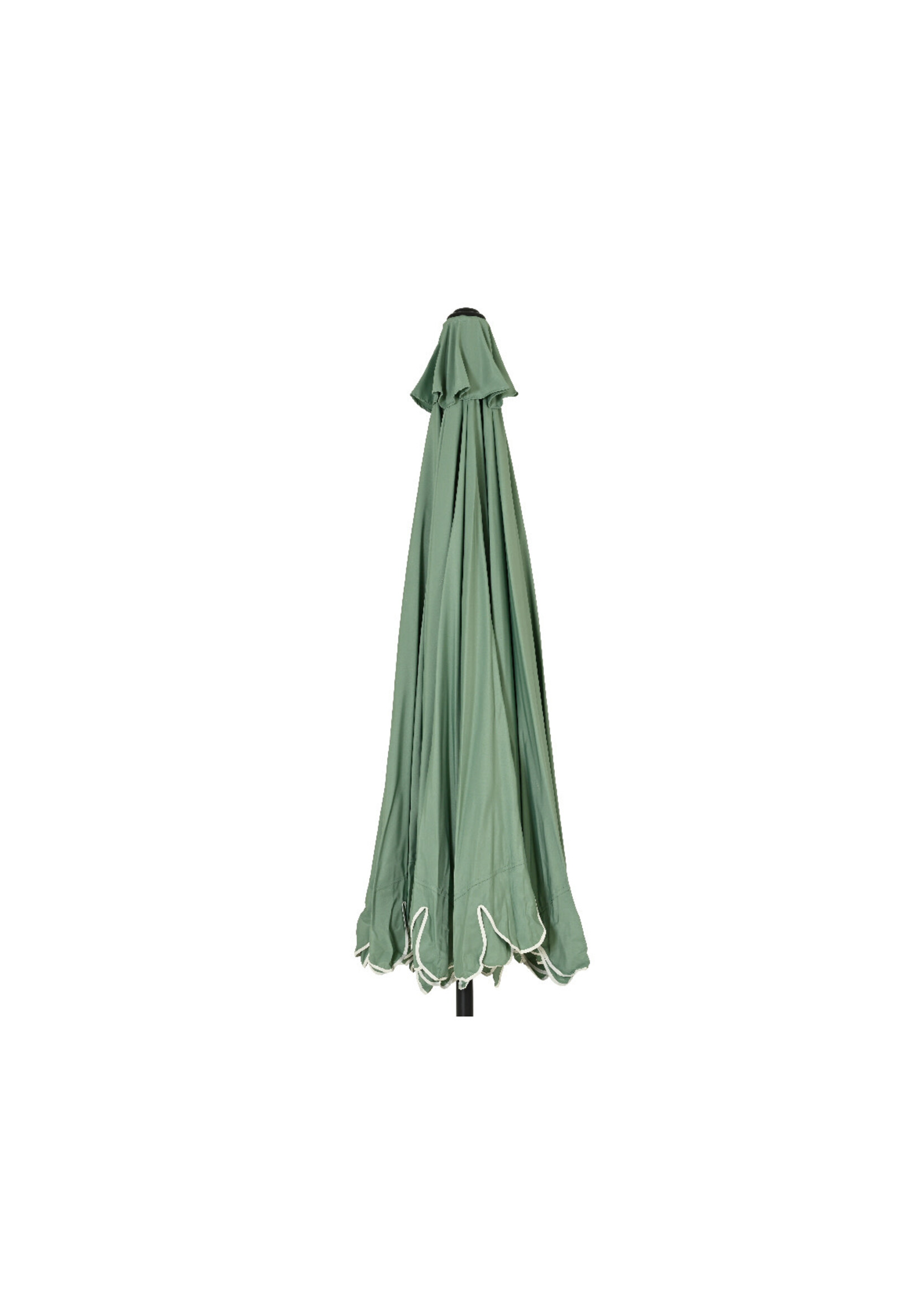 Decoris Scalloped  Parasol Sage Green and Cream