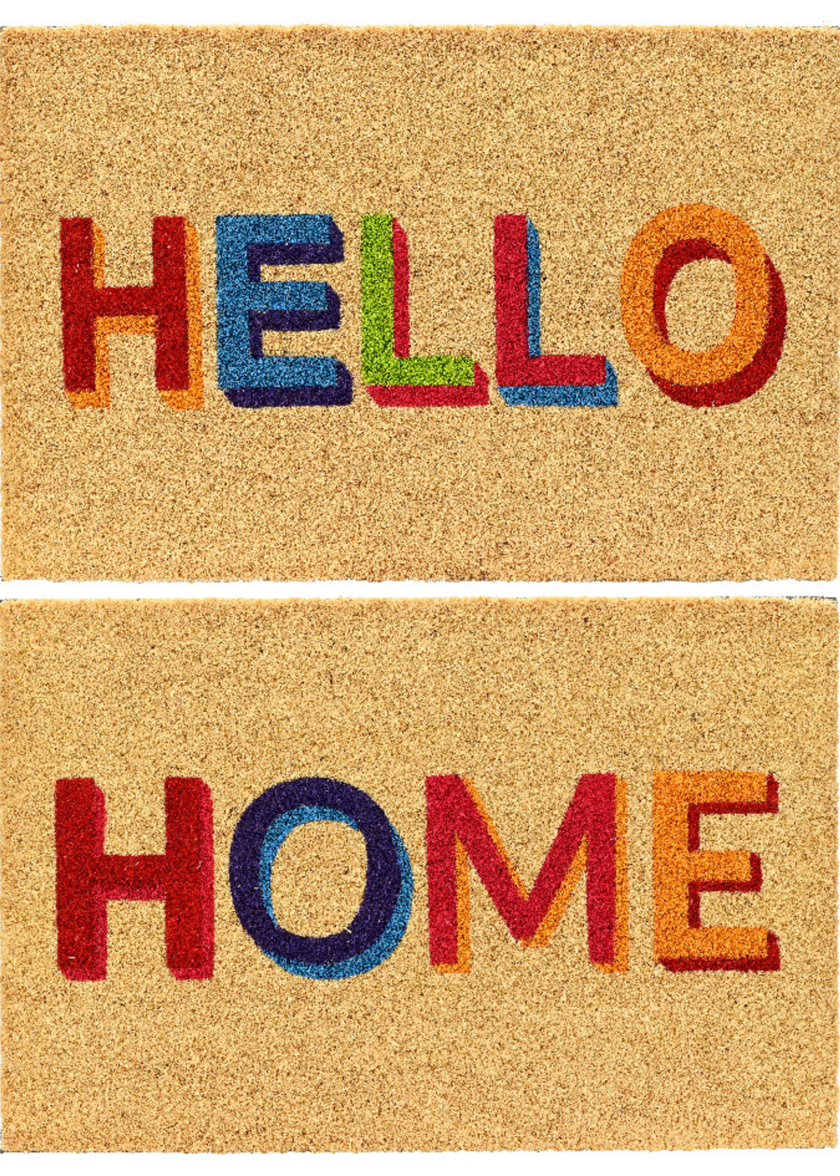 Decoris Hello / Home Coir Doormat 40x60cm