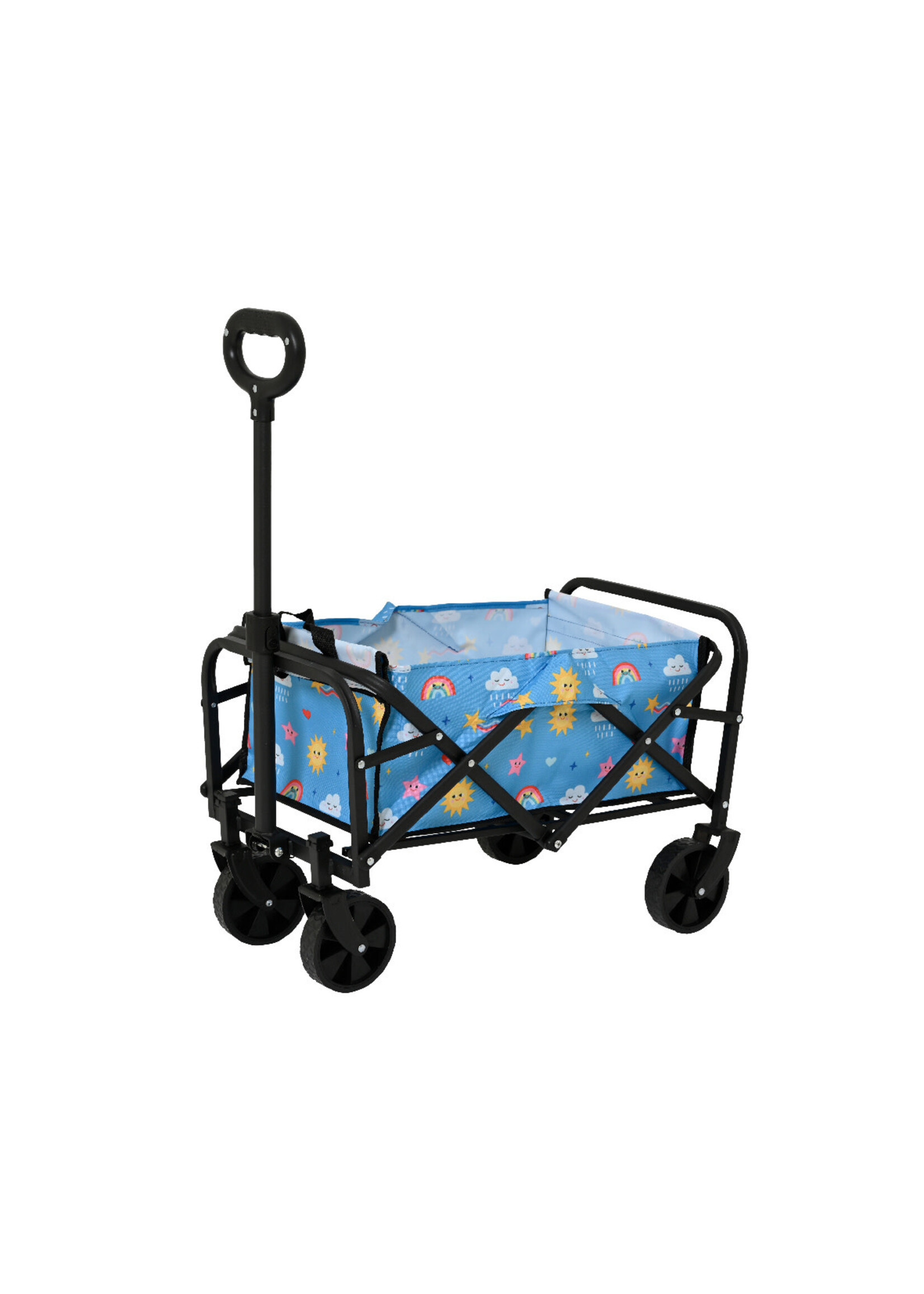 Decoris Foldable Pull Along  Cart Trolley Happy Cloud design 59x37x61cm