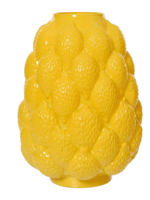 Decoris Lemon Yellow Vase 22cm