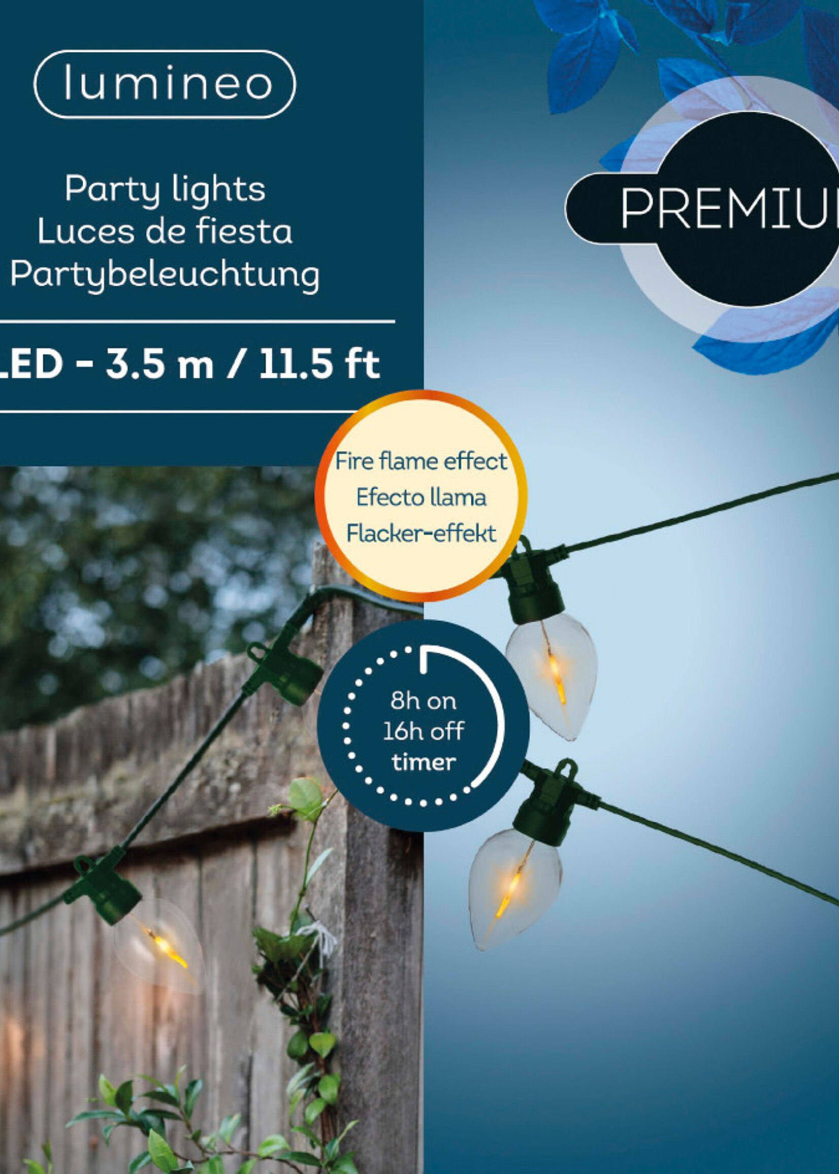 Lumineo Flame Effect String Garden LED