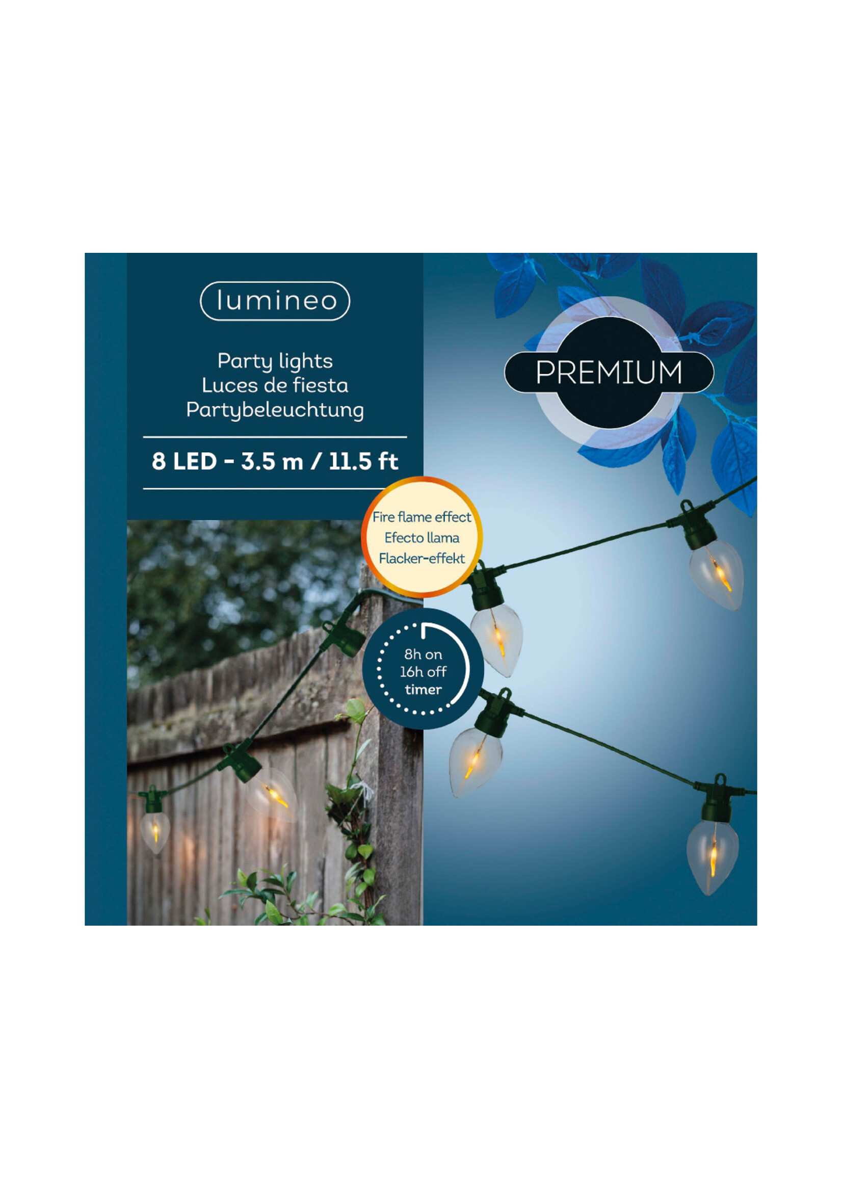 Lumineo Flame Effect String Garden LED