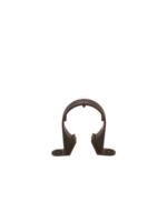 Davant Pipe Clip 4in / 110mm Black