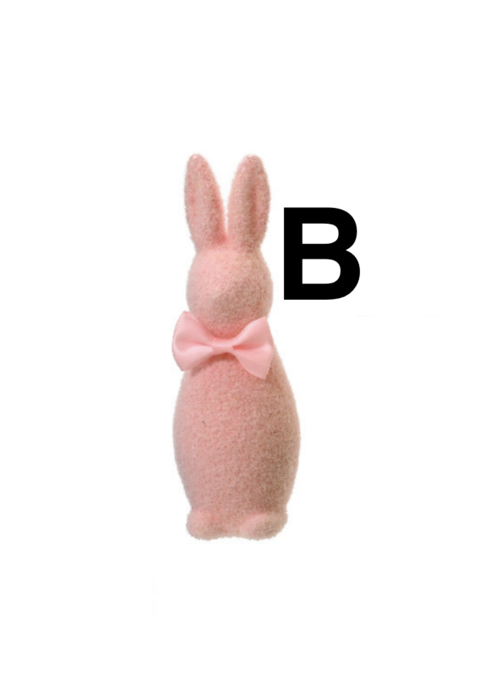 Decoris Foam Coloured  Bunny 16cm