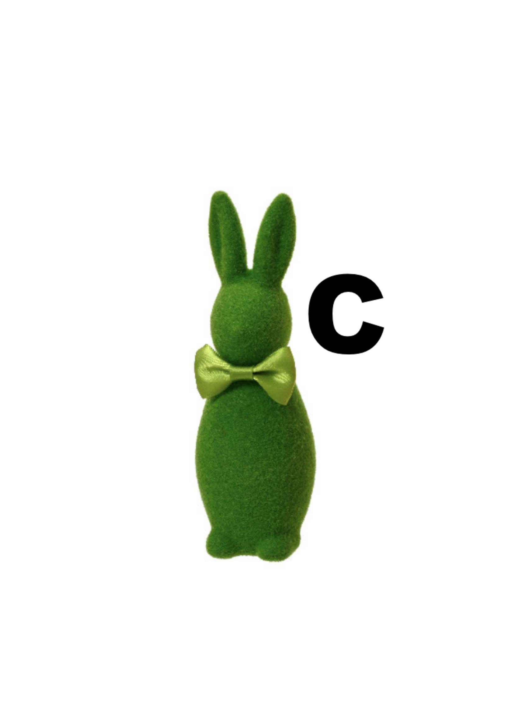 Decoris Foam Coloured  Bunny 16cm