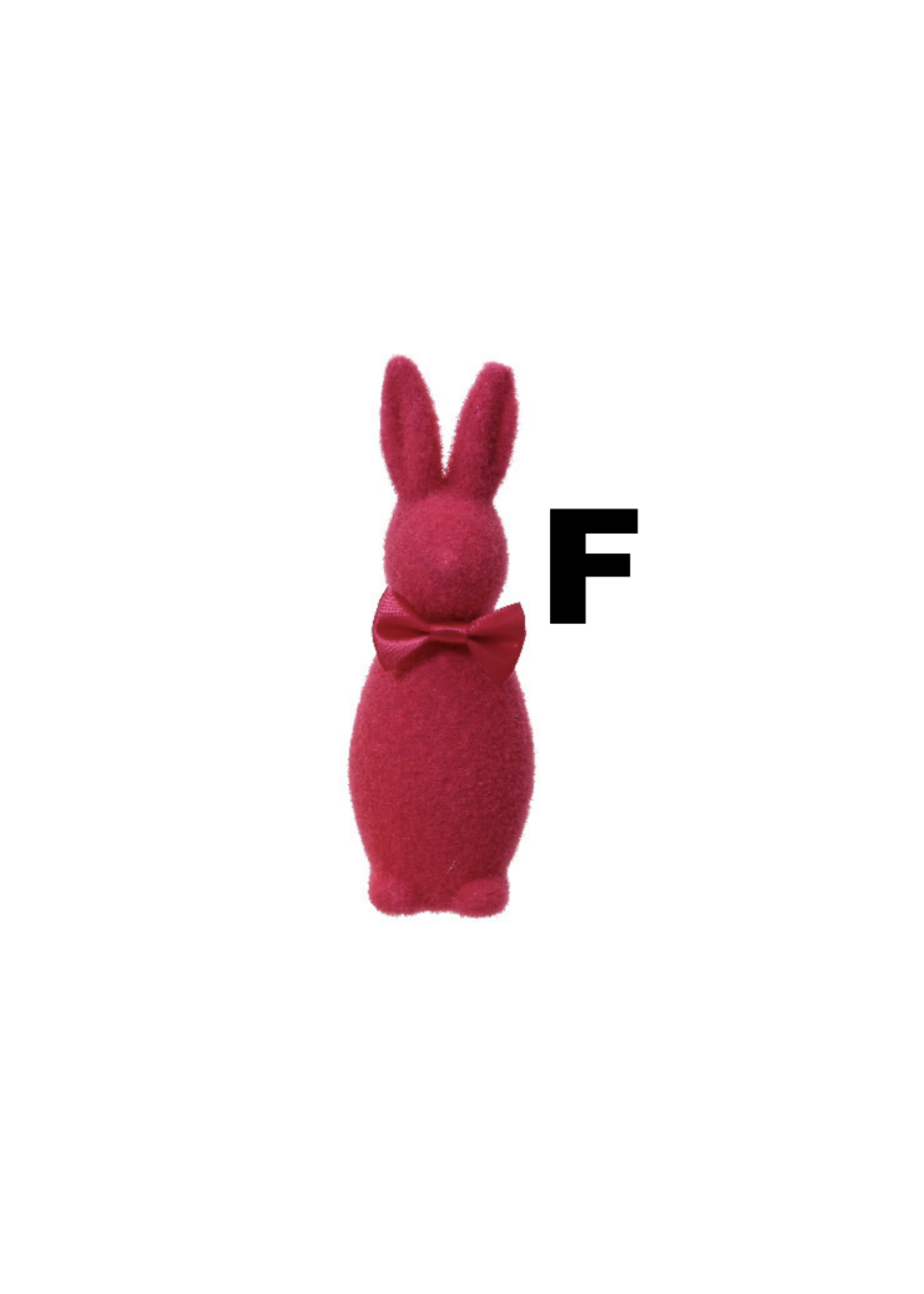 Decoris Foam Coloured  Bunny 16cm