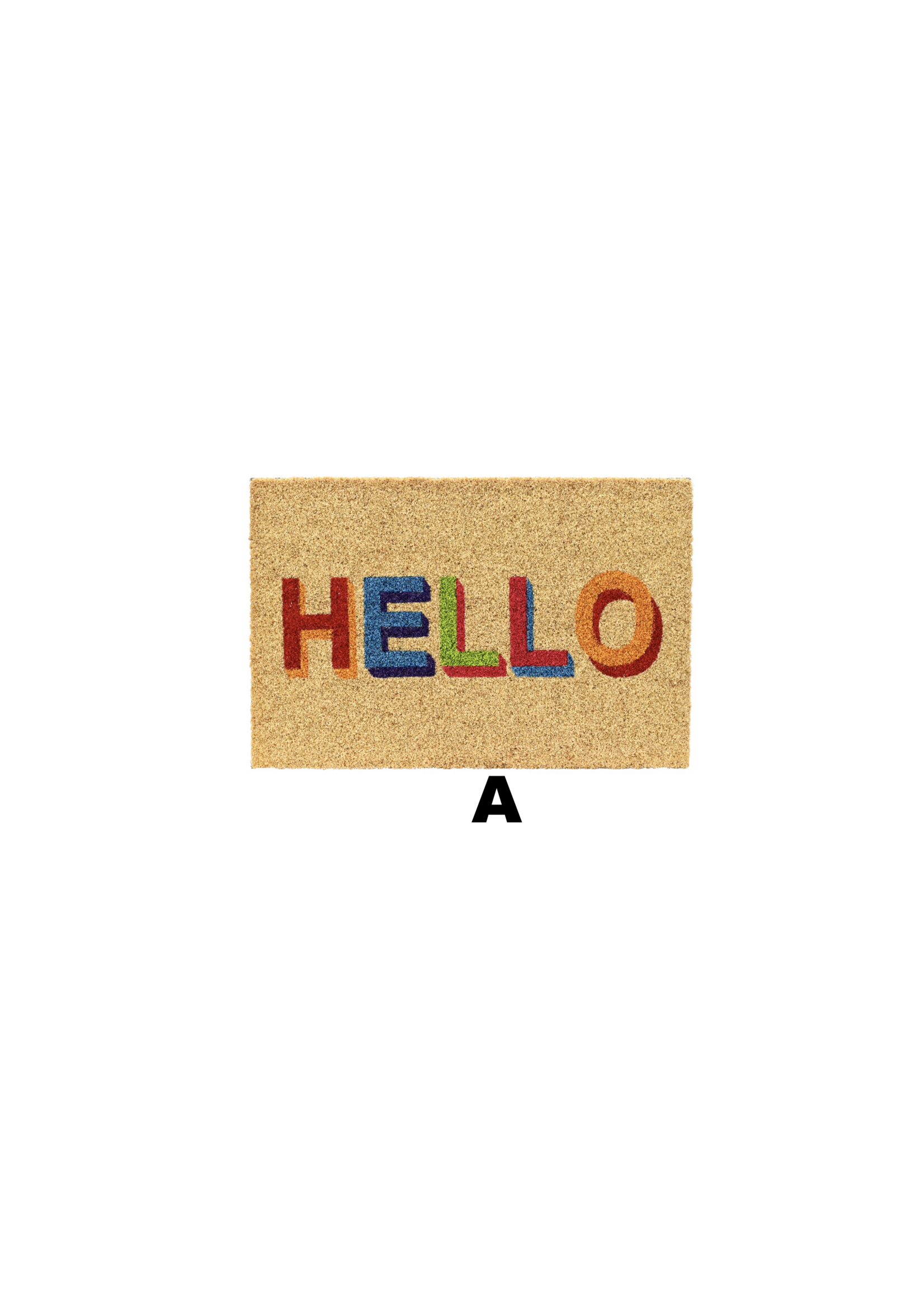Decoris Hello / Home Coir Doormat 40x60cm Reduced - Was £9.95