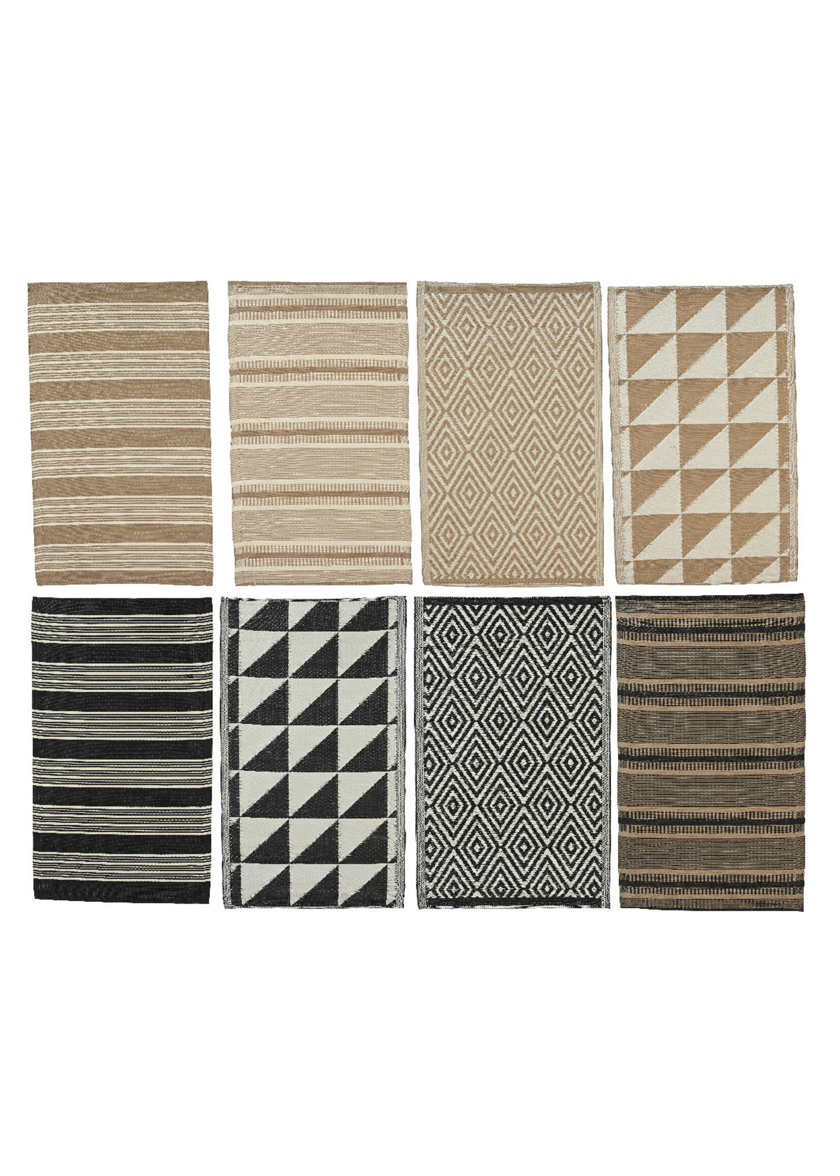 Decoris Outdoor Rug Mixed Patterned - Striped 150 x 90cm