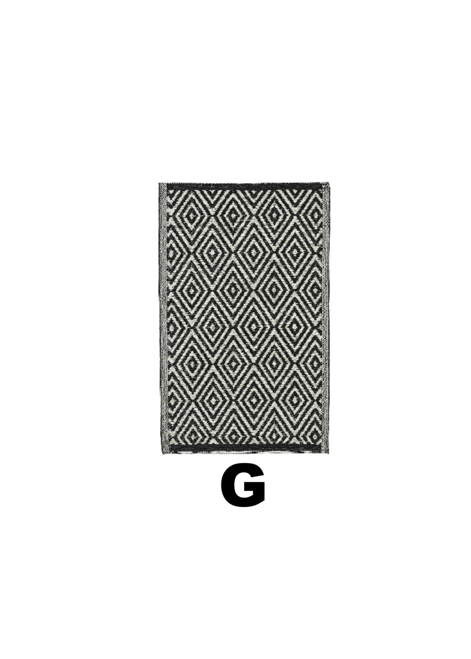 Decoris Outdoor Rug Mixed Patterned - Striped 150 x 90cm