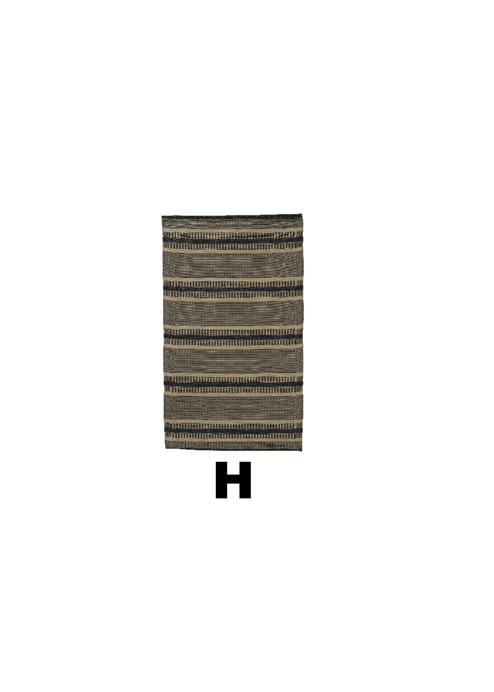 Decoris Outdoor Rug Mixed Patterned - Striped 150 x 90cm