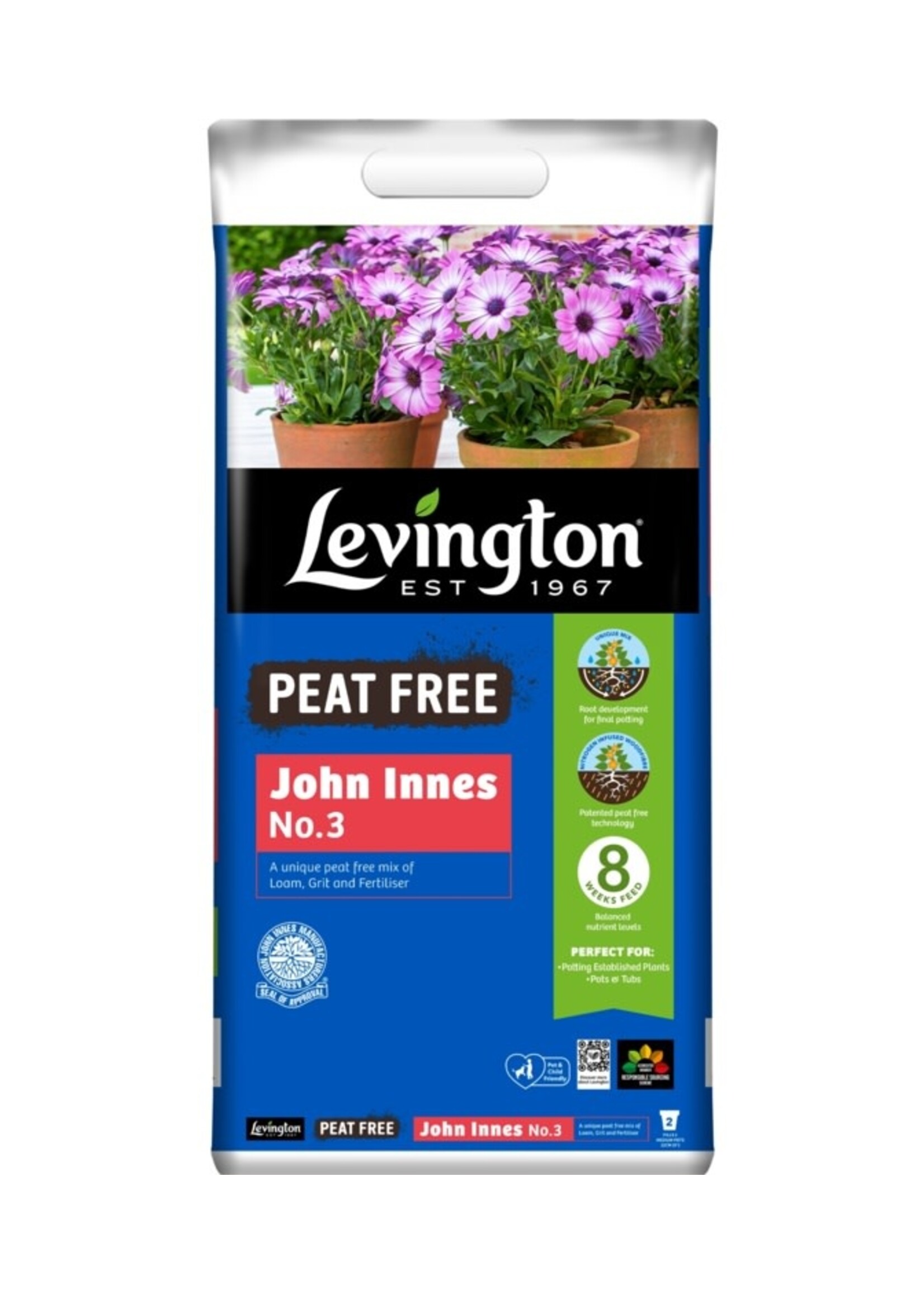 Levingtons (Scotts) Levington Peat Free John Innes No 3 Compost 10L