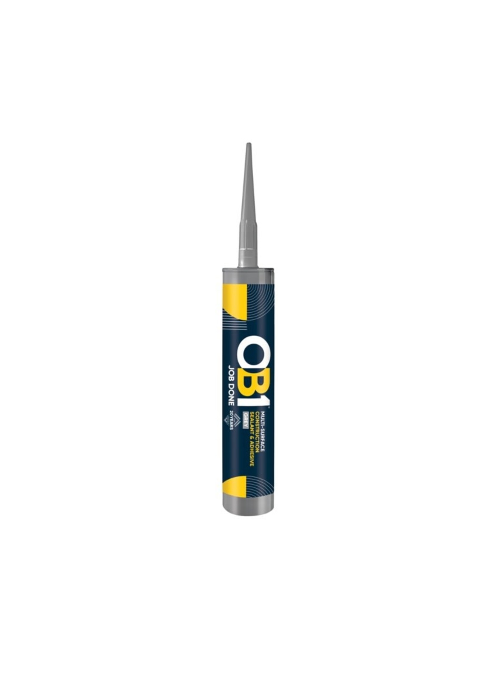 OB1 Construction Sealant & Adhesive Grey 290ml