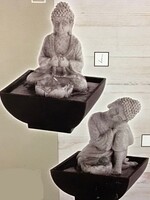 Kaemingk Small Buddha fountain 13x13x18cm 2 designs